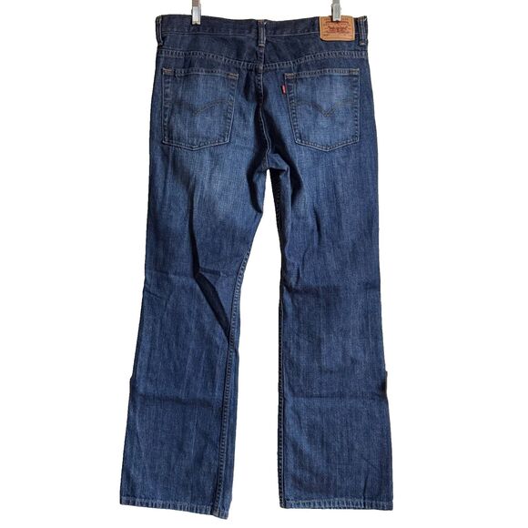 Vtg y2k Levi’s 515 Blue Denim Bootcut Jeans Womens 14 Mid Rise normcore heritage - Picture 3 of 10